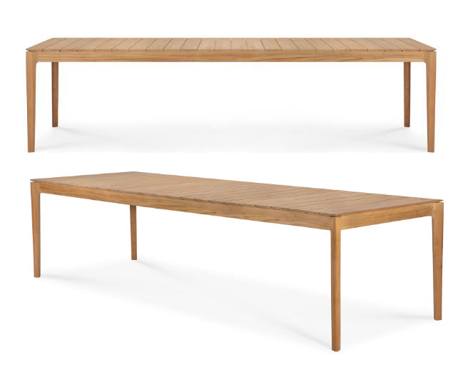Teak Bok Outdoor Dining Table- 118.5"