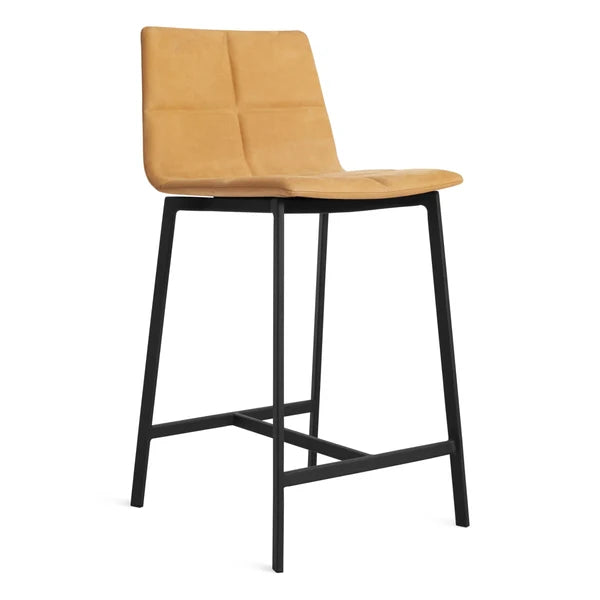 BLU DOT Between Us Leather Counter Stool