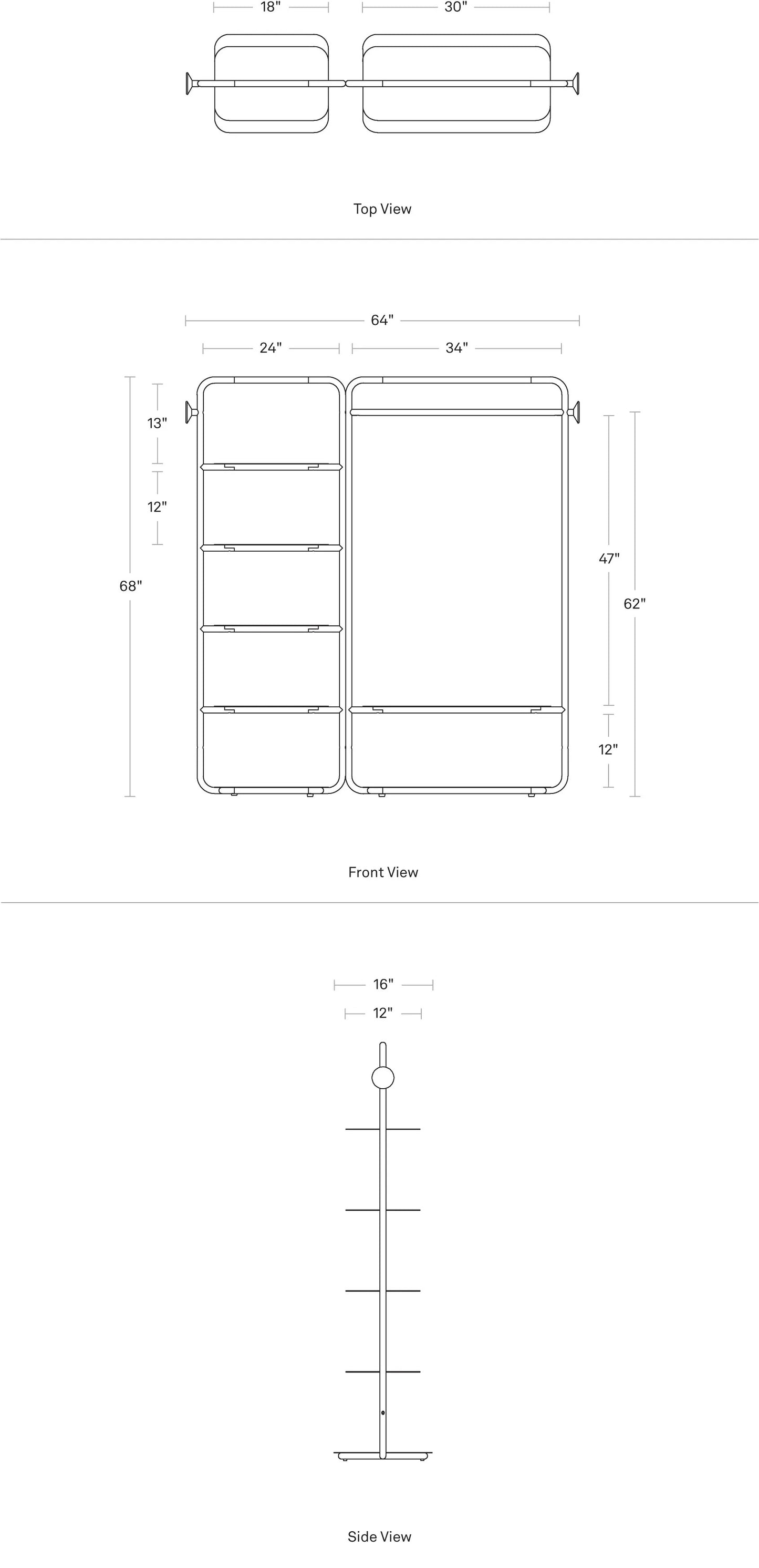 BLU DOT Garden Party Wardrobe System
