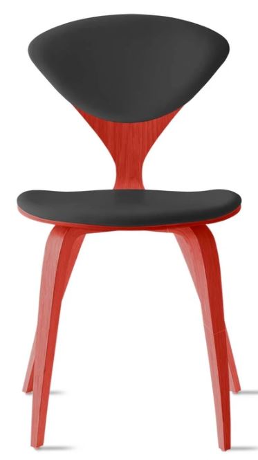 CHERNER Side Chair- Classic Orange w/ Seat & Back Pad