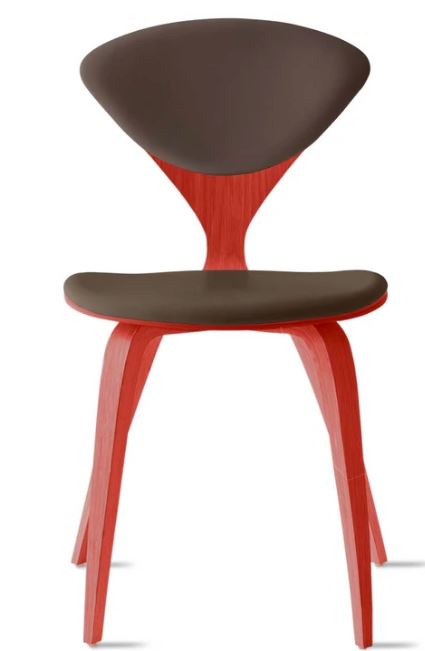 CHERNER Side Chair- Classic Orange w/ Seat & Back Pad