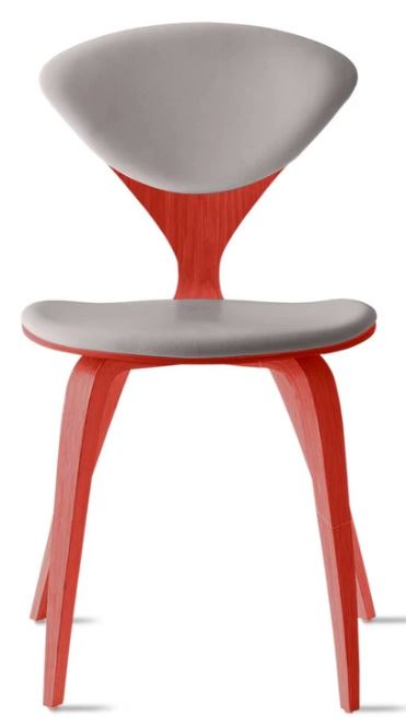 CHERNER Side Chair- Classic Orange w/ Seat & Back Pad