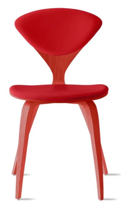 CHERNER Side Chair- Classic Orange w/ Seat & Back Pad