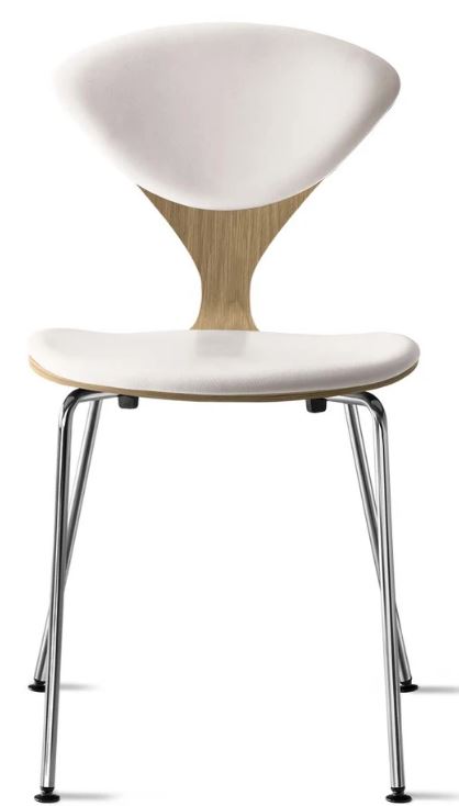 CHERNER Metal Base Chair-Natural White Oak w/ Seat & Back Pad