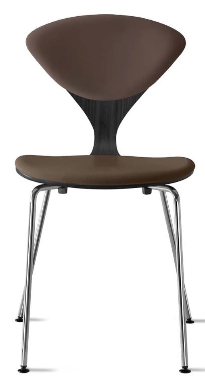 CHERNER Metal Base Chair-Classic Ebony w/ Seat & Back Pad