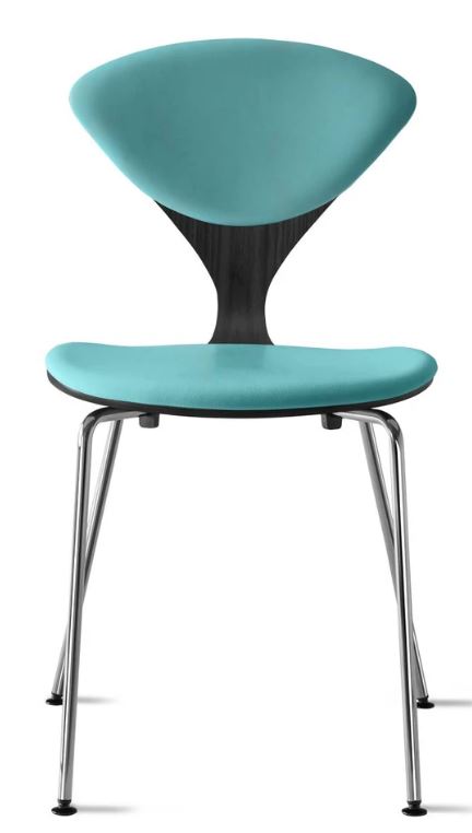 CHERNER Metal Base Chair-Classic Ebony w/ Seat & Back Pad