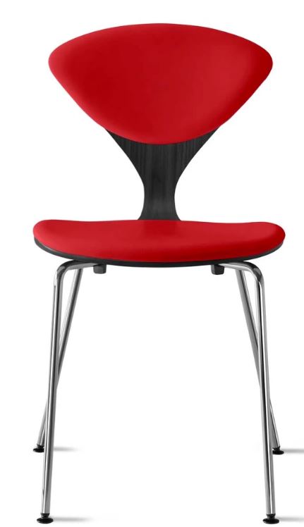 CHERNER Metal Base Chair-Classic Ebony w/ Seat & Back Pad