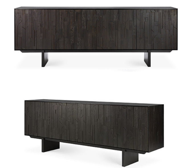 Teak Mosaic Sideboard- 89.4"