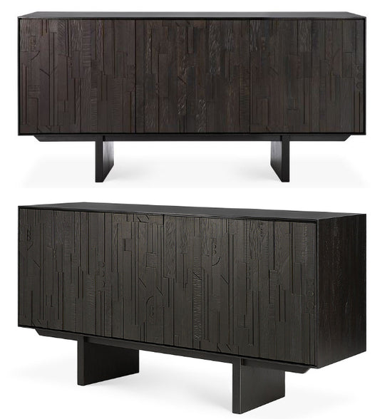 Teak Mosaic Sideboard- 66.5"