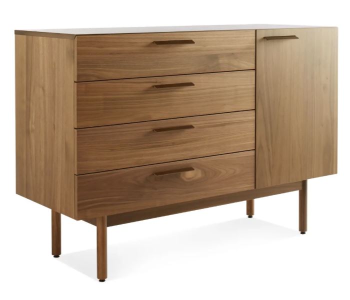 BLU DOT Shale 4 Drawer / 1 Door Credenza