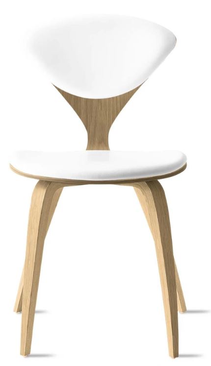 CHERNER Side Chair- Natural White Oak w/ Seat & Back Pad