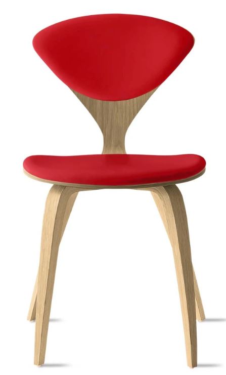 CHERNER Side Chair- Natural White Oak w/ Seat & Back Pad