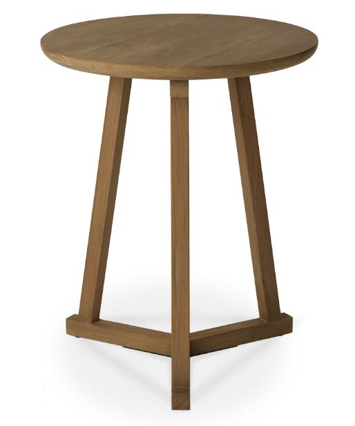 Teak Tripod Side Table