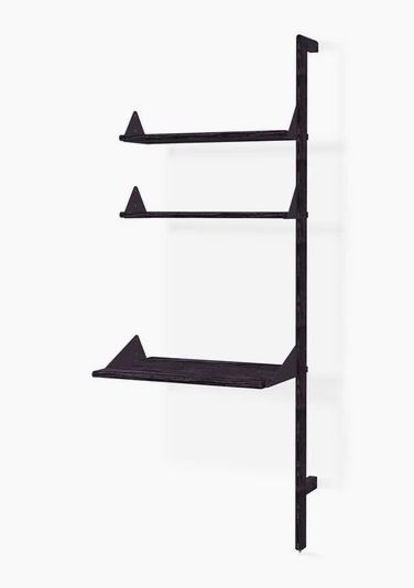 Black Uprights Black Brackets Black Shelves
