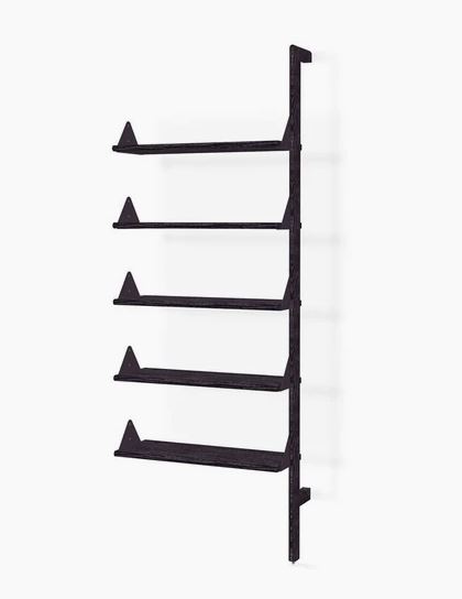 Black Uprights Black Brackets Black Shelves