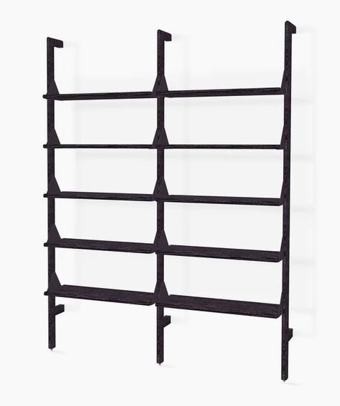 Black Uprights Black Brackets Black Shelves