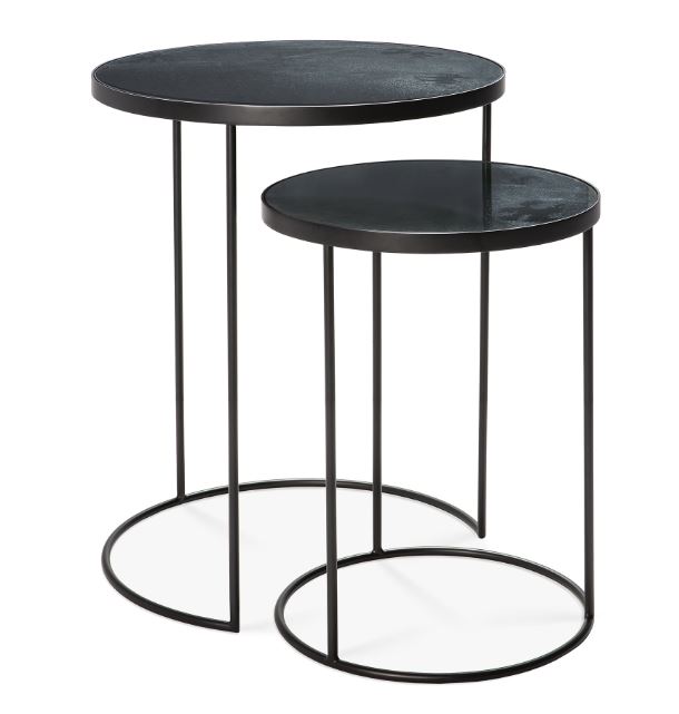 Charcoal Nesting Side Table Set