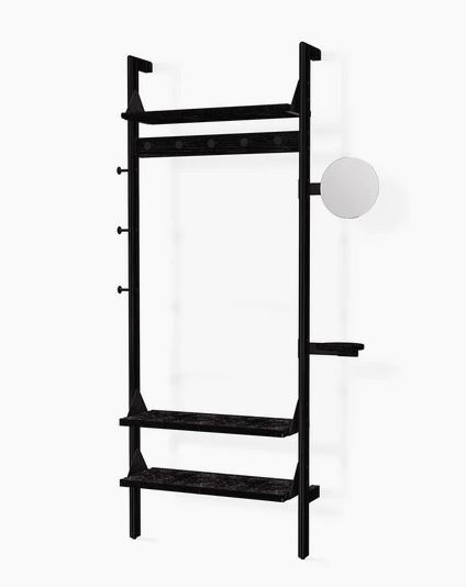 Black Uprights Black Brackets Black Shelves