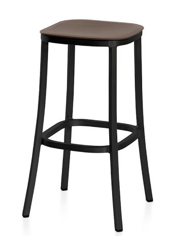 EMECO "1 Inch" Barstool- Brushed Aluminum