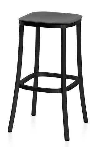 EMECO "1 Inch" Barstool- Brushed Aluminum