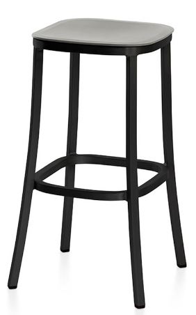 EMECO "1 Inch" Barstool- Brushed Aluminum