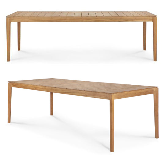 Teak Bok Outdoor Dining Table- 98.5"