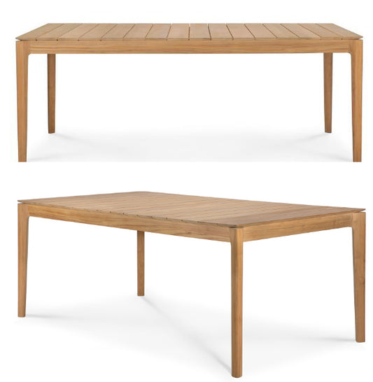 Teak Bok Outdoor Dining Table- 79"