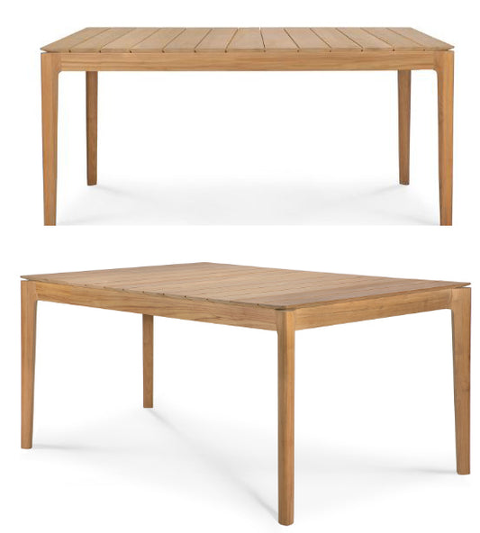 Teak Bok Outdoor Dining Table- 64"