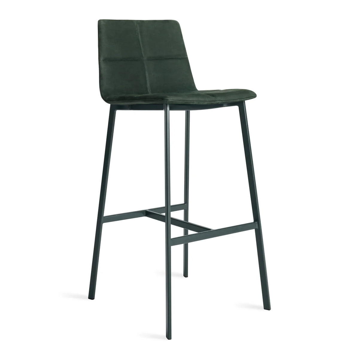 BLU DOT Between Us Leather Barstool