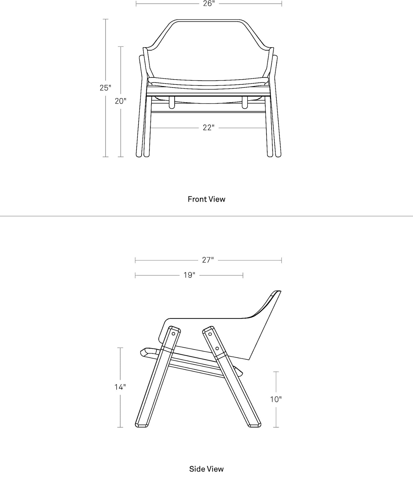 BLU DOT Clutch Lounge Chair