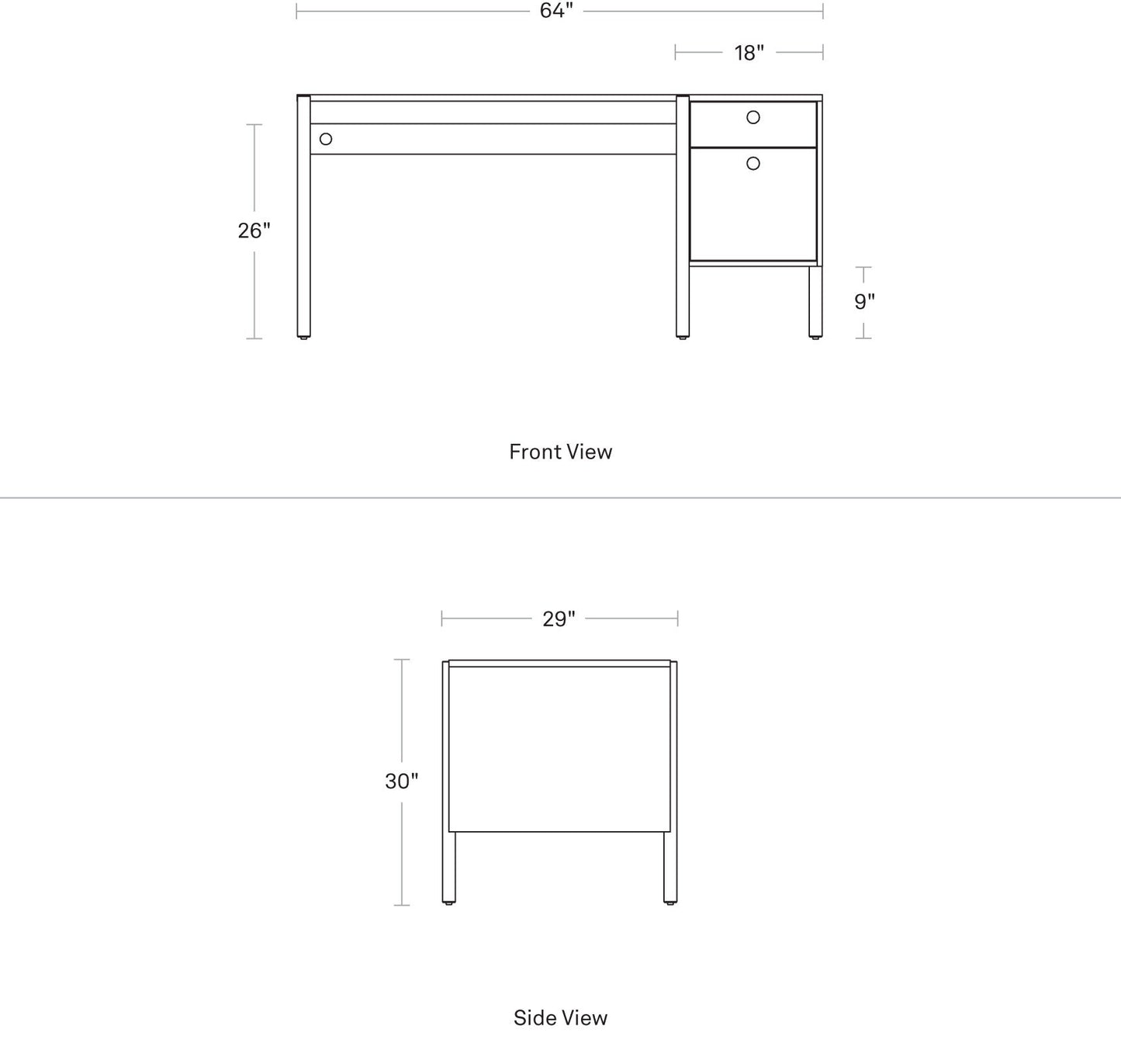 Blu Dot Cursive Desk