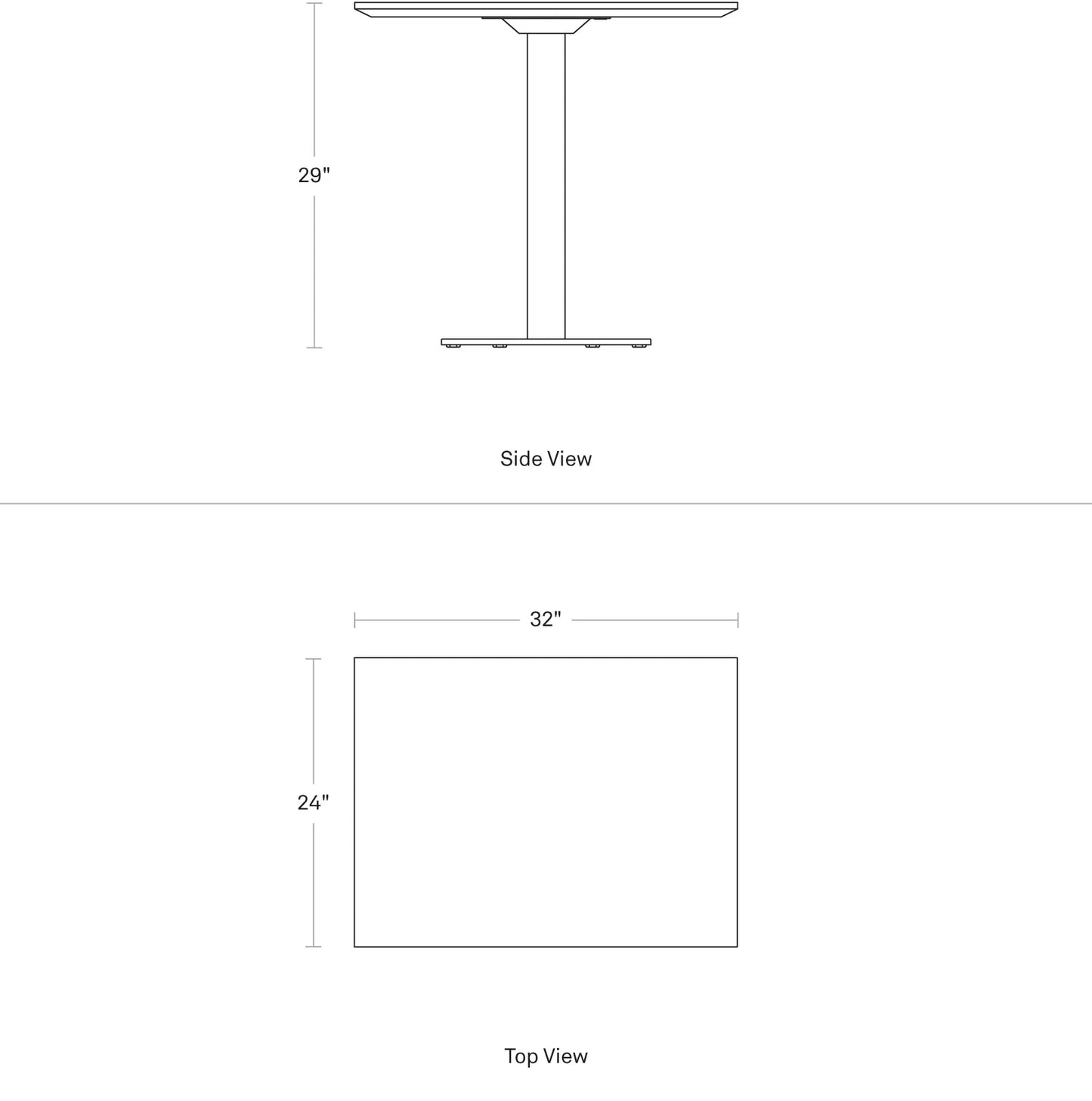 BLU DOT Easy 32" Rectangle Café Table