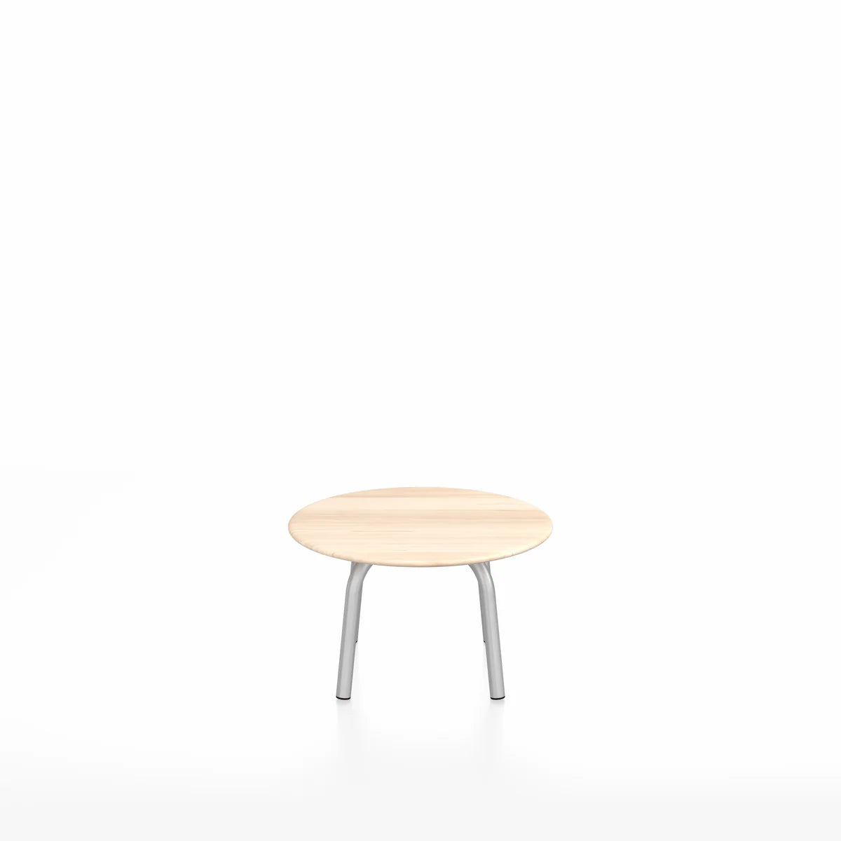 EMECO Parrish Low Table, 24" -Round Top/ Aluminum Frame