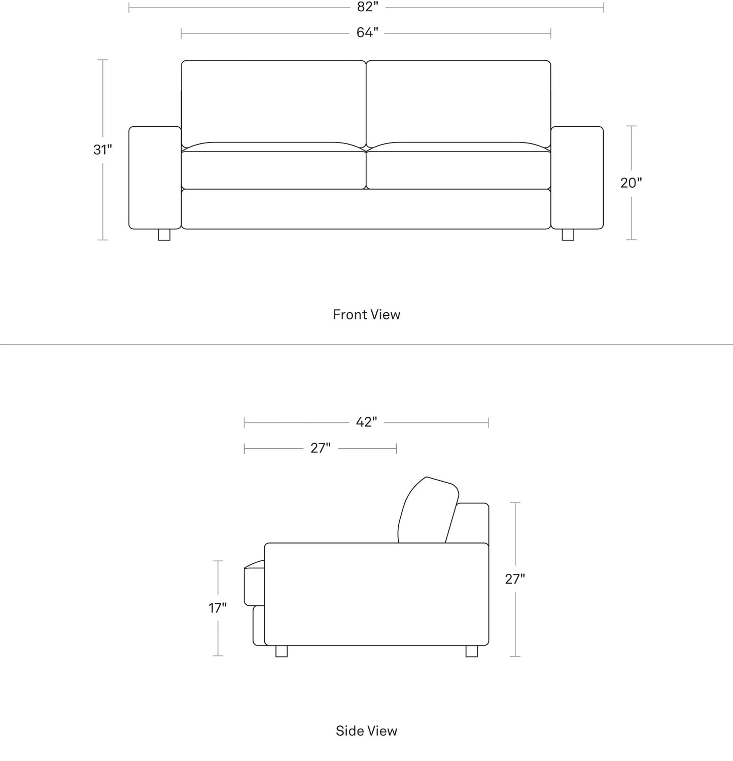 BLU DOT Esker 82" Sofa