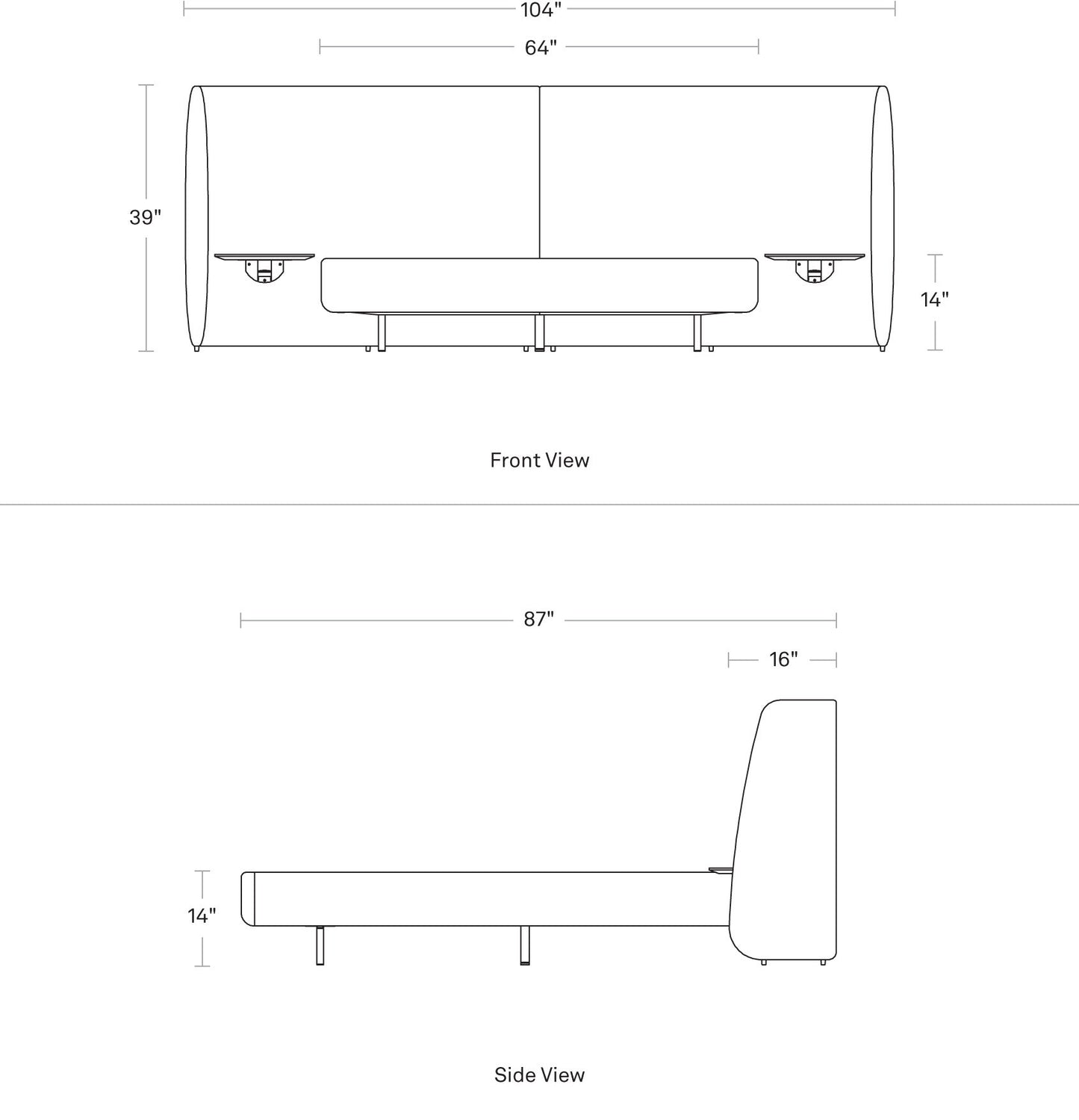 BLU DOT Hunker Queen Bed