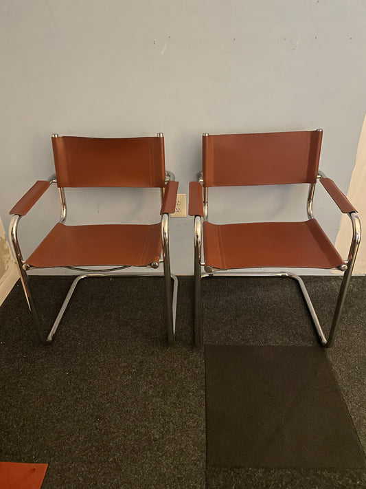 Set of 4 Mart Stam Cantilever Arm Chairs - Replica