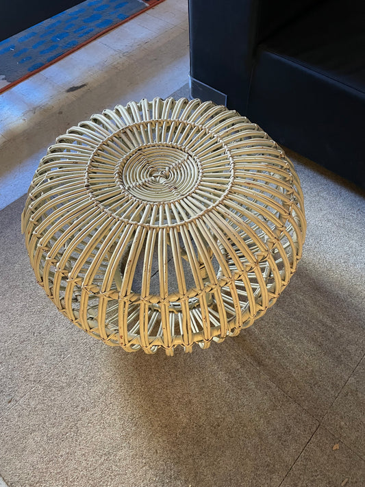 Franco Albini Woven Rattan Ottoman