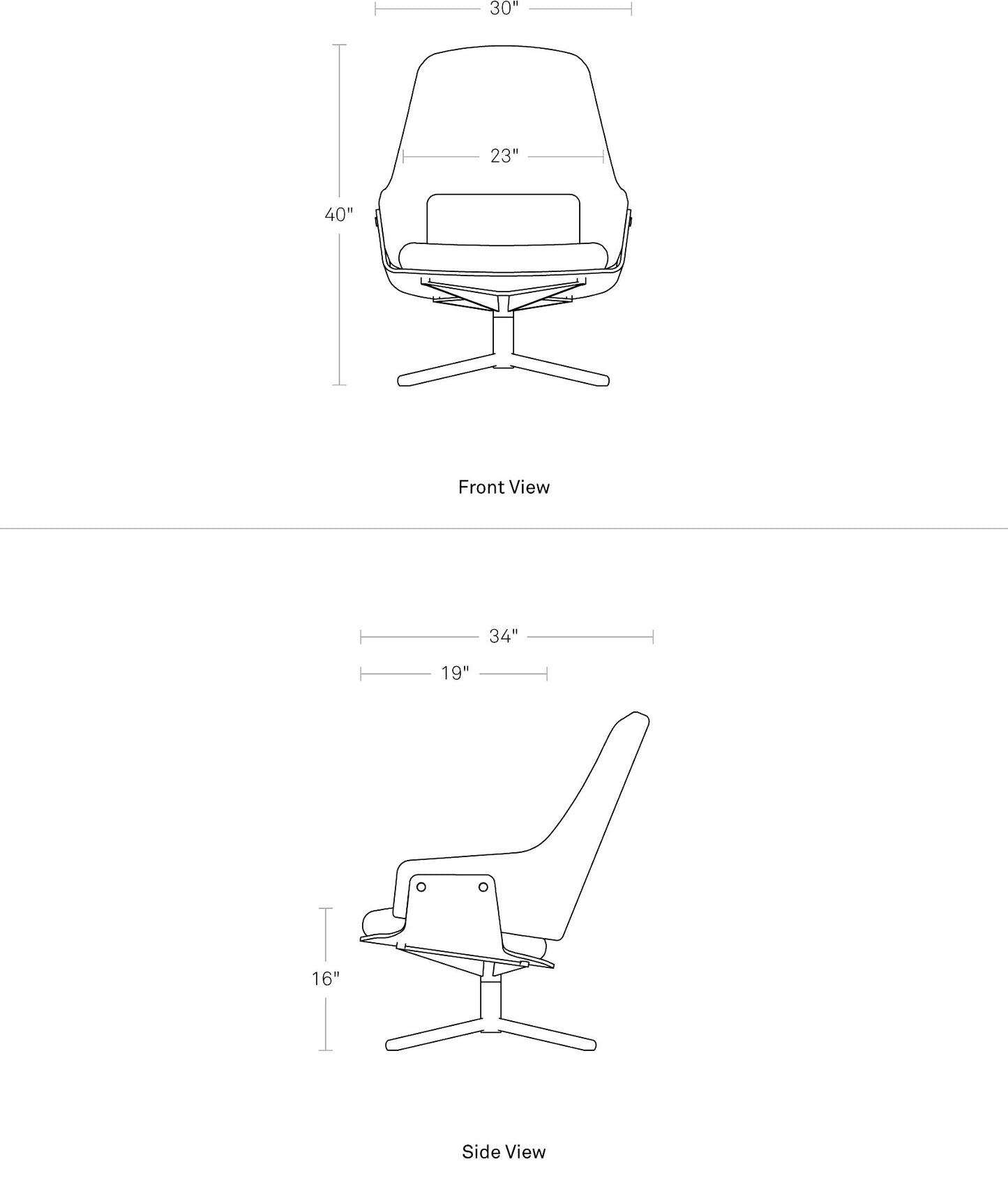 BLU DOT Lock Lounge Chair