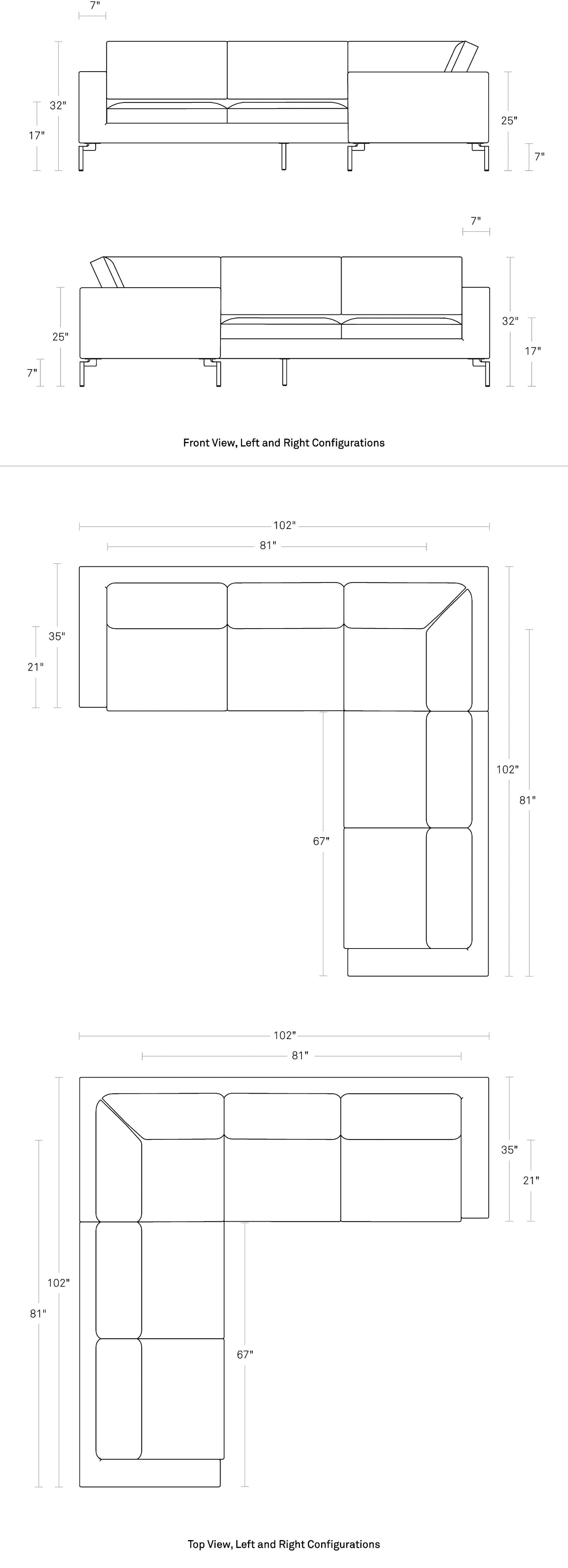 BLU DOT New Standard Sectional