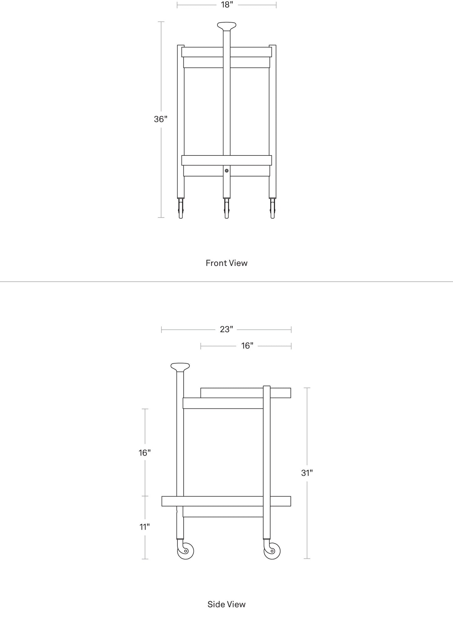 Blu Dot Por Favor Bar Cart