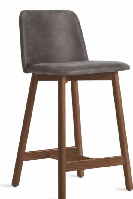 BLU DOT Chip Leather Counter Stool