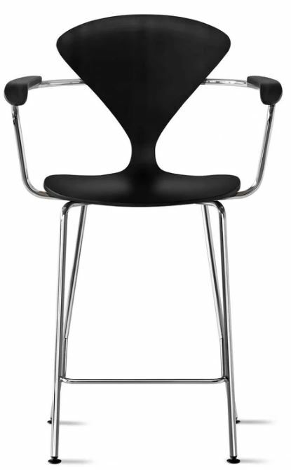 CHERNER Metal Base Stool with Arms- (Six Finishes)