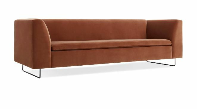 BLU DOT Bonnie 96" Velvet Sofa