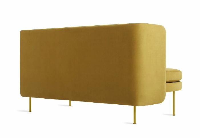 BLU DOT Bloke Velvet 60" Sofa with Arms