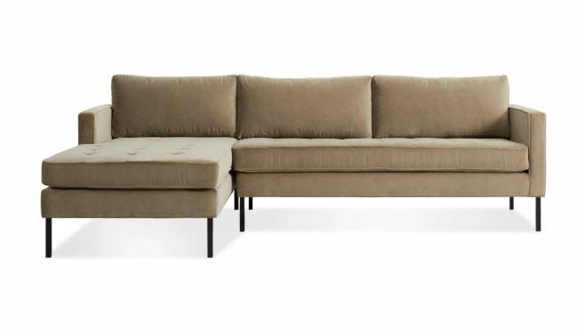 BLU DOT Paramount Velvet Sofa w/ Chaise