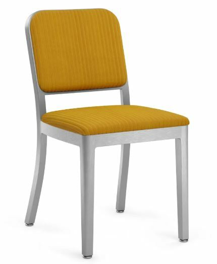 EMECO Navy Officer Upholstered Chair