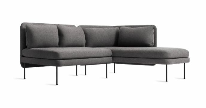 BLU DOT Bloke Armless Sofa with Chaise