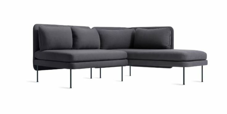 BLU DOT Bloke Armless Sofa with Chaise