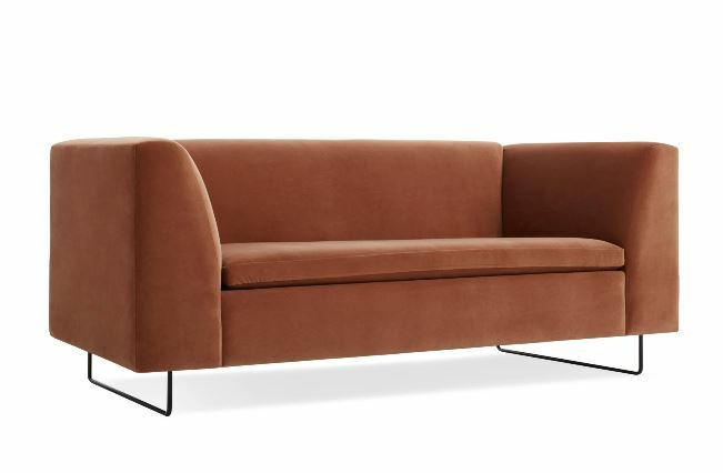 BLU DOT Bonnie 72" Velvet Sofa