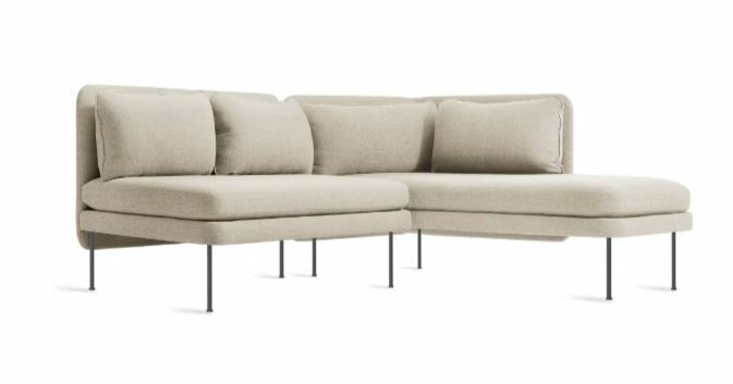 BLU DOT Bloke Armless Sofa with Chaise